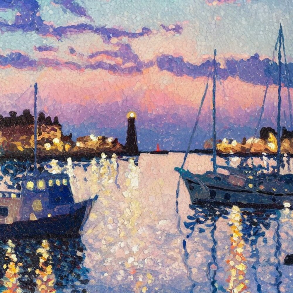 8x10 harbor lights photo